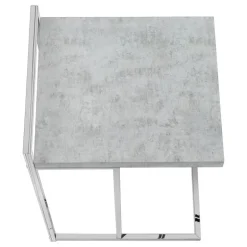 Side table / c table - thick-panel top / wide / rectangular - 25