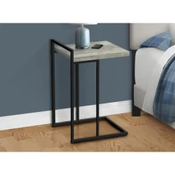 Side table / c table - thick-panel top / wide / rectangular - 25