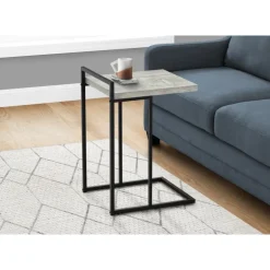 Side table / c table - thick-panel top / wide / rectangular - 25