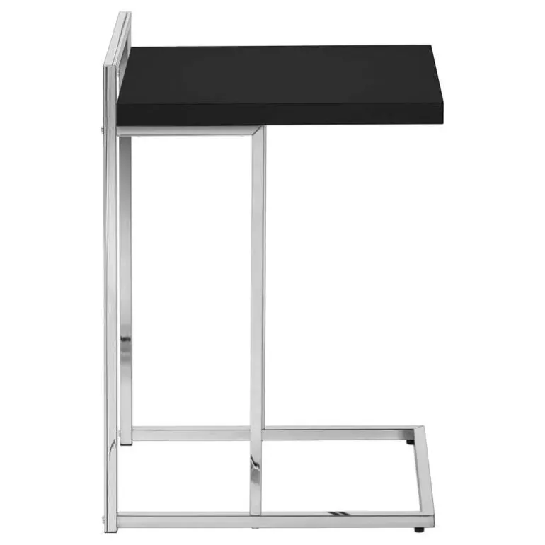 Side table / c table - thick-panel top / wide / rectangular - 25"h - black / - Monarch