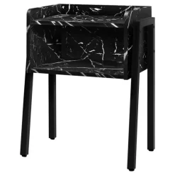 Side table / nightstand - tray top / 1 storage cubby / rectangular - 23
