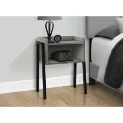 Side table / nightstand - tray top / 1 storage cubby / rectangular - 23