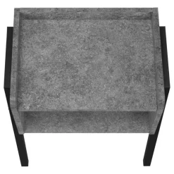 Side table / nightstand - tray top / 1 storage cubby / rectangular - 23