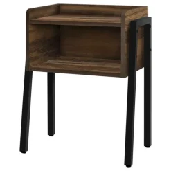 Side table / nightstand - tray top / 1 storage cubby / rectangular - 23