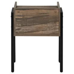 Side table / nightstand - tray top / 1 storage cubby / rectangular - 23