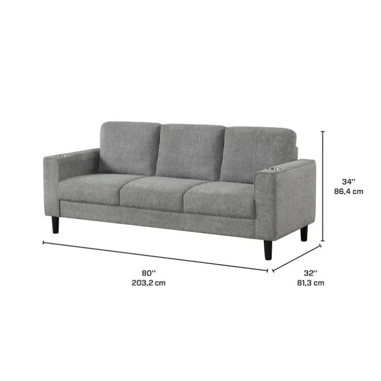 Sofa with Cup Holders