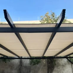 Steel Pergola 10' x 10' - Beige