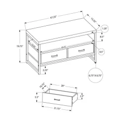 TV Stand with Drawers 48