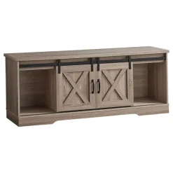 TV Stand with Sliding Doors 60