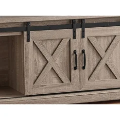 TV Stand with Sliding Doors 60