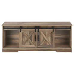 TV Stand with Sliding Doors 60