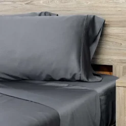 Twin Bamboo Bed Sheet Set - Charcoal Grey