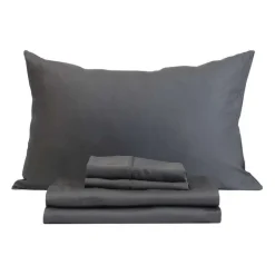 Twin Bamboo Bed Sheet Set - Charcoal Grey