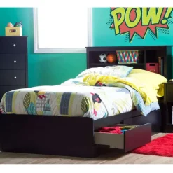 Twin Bed with 3-Drawer Storage and Headboard (39") - South Shore