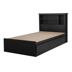Twin Bed with 3-Drawer Storage and Headboard (39