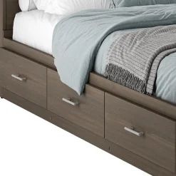 Twin Bed with 3-Drawer Storage and Headboard (39