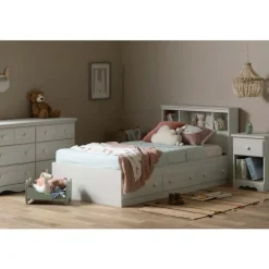 Twin Bed with 3-Drawer Storage and Headboard (39") - South Shore