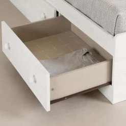 Twin Bed with 3-Drawer Storage and Headboard (39