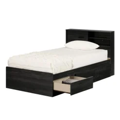 Twin Bed with 3-Drawer Storage and Headboard (39