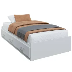 Twin Bed with 3-Drawer Storage, Headboard and Dresser (39")