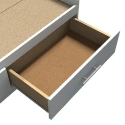 Twin Bed with 3-Drawer Storage, Headboard and Dresser (39
