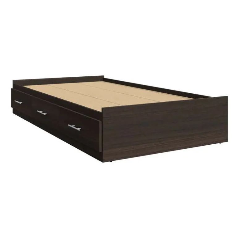 Twin Bed with 3-Drawer Storage (39")