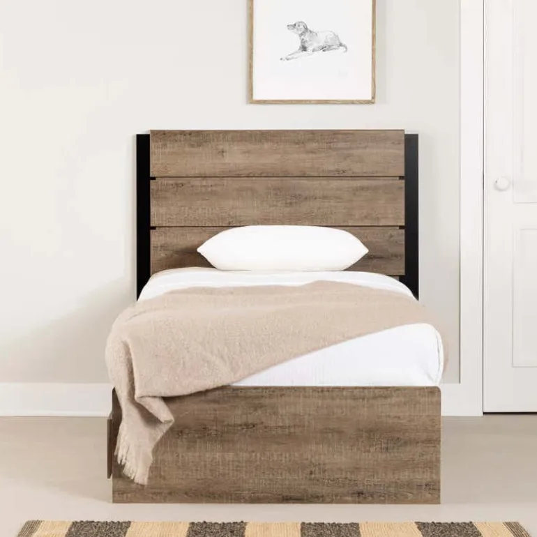 Twin Bed with 3-Drawer Storage and Headboard (39") - South Shore