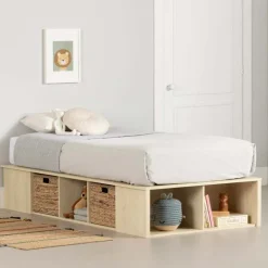 Twin Bed with Storage and Baskets (39