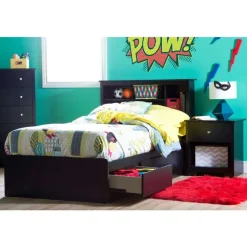 Twin Bookcase Headboard (39