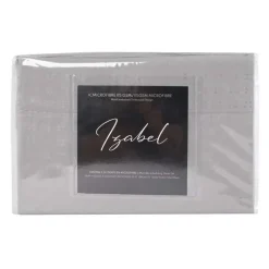 Twin Microfibre Bed Sheet Set - Cement Grey