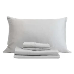 Twin XL Bamboo Bed Sheet Set - Cement Grey