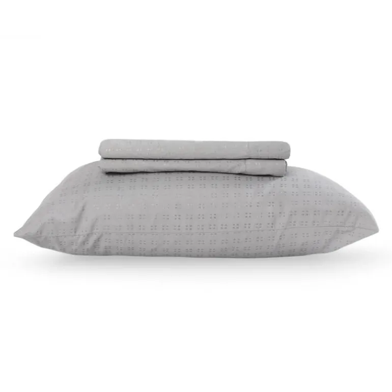 Twin XL Microfibre Bed Sheet Set - Cement Grey