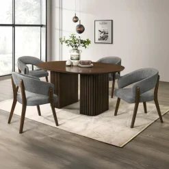 Upholstered Chairs (Set of 2) - Grey