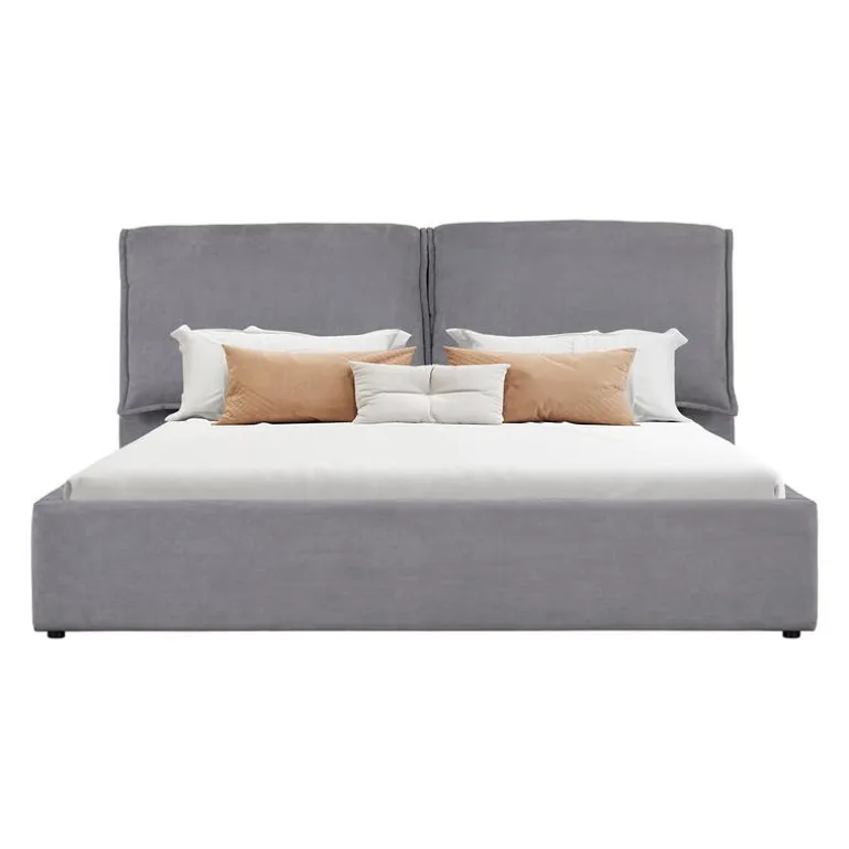 Upholstered King Bed with Headboard (78'')