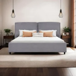 Upholstered King Bed with Headboard (78'')