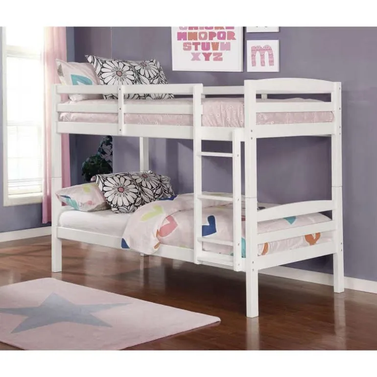 White Bunk Bed - 39"/39"